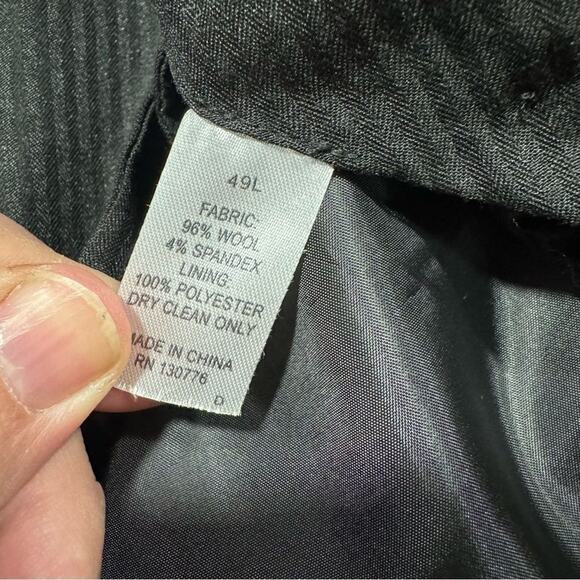 Giles & Jasper Big & Tall Wool Stretch Pants sz 49 W NEW # H857 - Picture 4 of 5